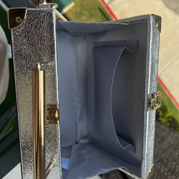 Aldo Silver and Gold Boombox Bag - Picture 6 of 9